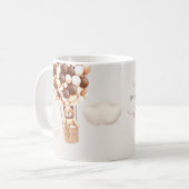 On Peut Attendre ! Baby shower de café Mug (Devant gauche)