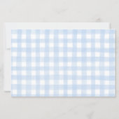 On Peut Attendre Bearly Blue Floral En vichy carte (Dos)