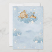 On Peut Attendre Bébé Garçon Douche Invitation (Dos)