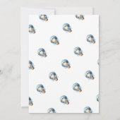 On peut attendre Blue Baby Shower Invitations (Dos)