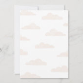 On peut attendre Blue Boy Baby shower Invitation (Dos)