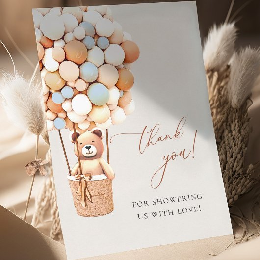 On Peut Attendre ! Carte postale Merci baby shower