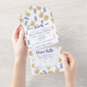 On peut attendre des Invitations Baby showers d'aq (Déchirure)