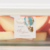 On Peut Attendre ! Étiquette baby shower (Apposé)