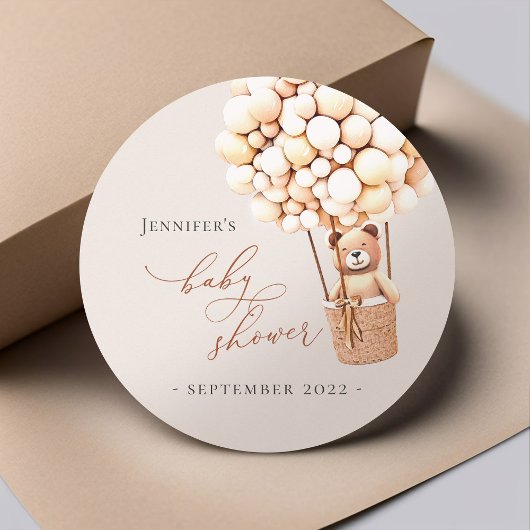 On Peut Attendre ! Étiquette baby shower