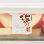 On Peut Attendre ! Étiquette baby shower (Apposé)