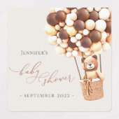 On Peut Attendre ! Étiquette baby shower (Design 1)