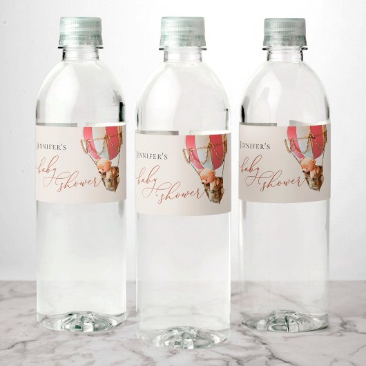 On Peut Attendre ! Étiquette de bouteille d'eau ba