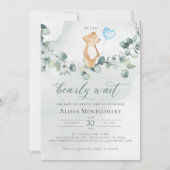 On Peut Attendre ! Invitation baby shower (Devant)