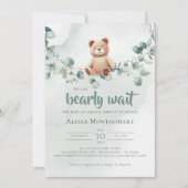 On Peut Attendre ! Invitation baby shower (Devant)