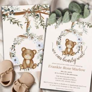 On Peut Attendre ! Invitation Baby shower