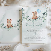 On Peut Attendre ! Invitation baby shower