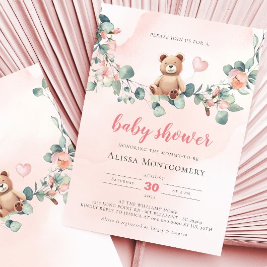 On peut attendre - Invitation Baby shower