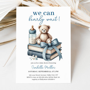 On Peut Attendre ! Invitation baby shower