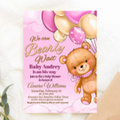 On peut attendre - Invitation Baby shower fille