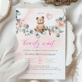 On Peut Attendre ! Invitation Baby shower fille