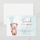 On peut attendre le Carte de remerciements de Baby (Devant / Derrière)