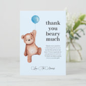 On peut attendre le Carte de remerciements de Baby (Debout devant)