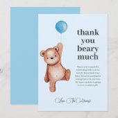 On peut attendre le Carte de remerciements de Baby (Devant / Derrière)