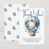 On peut attendre le Carte de remerciements de Baby (Devant / Derrière)