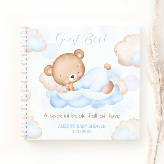 On peut attendre le livre d'invité du Baby shower 