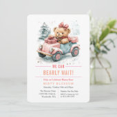 On Peut Attendre Teddy Bear Invitation (Debout devant)