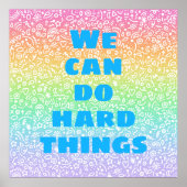 On Peut Faire Des Choses Dures Poster De Doodles A (Devant)