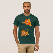 On rebondit et on rebondit ! ! T-shirt Lions caric (Devant entier)