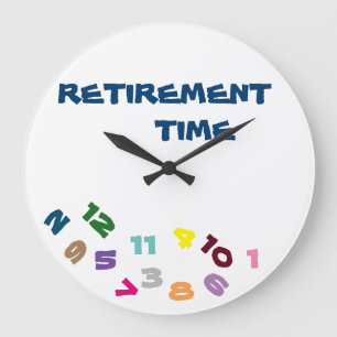 "ON ***RETIRETIME***" MET DEZE KOOLSTOFCLOCK GROTE KLOK
