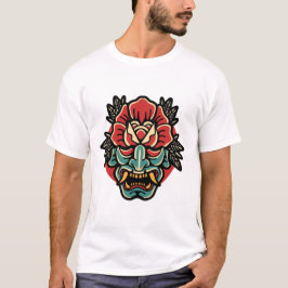 On-roos tattoo ontwerp T-shirt