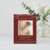 On s'attend à ce que père Noël accouche faire-part (Debout devant)