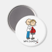 On s'attend ! Aimant de la figure de bâtonnet (Recto/Verso)