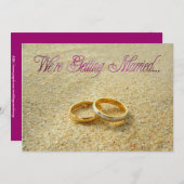 On se marie Faire-part de mariage (Devant / Derrière)