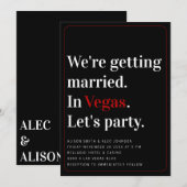 On se marie Vegas Faire-part de mariage (Devant / Derrière)