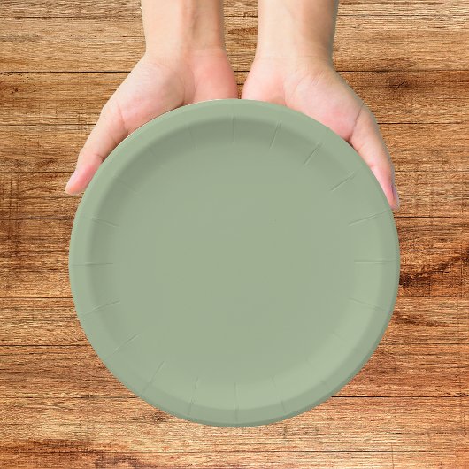 On s'est mariés assiette en carton verte