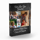 On t'aime grand-mère | Élégant bloc photo noir 5 (Gauche)