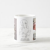 On T'Aime, Maman ! Mug Collage 2 Photo Personnalis (Centre)