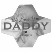 On T'Aime Papa Photo Soccer Ball (Plat)