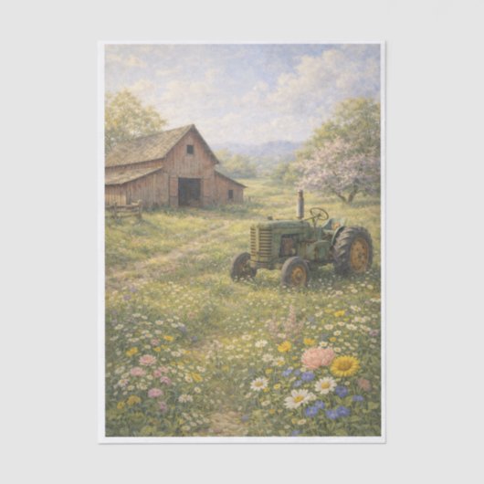 On the Farm  Tissuepapier (Voorkant)