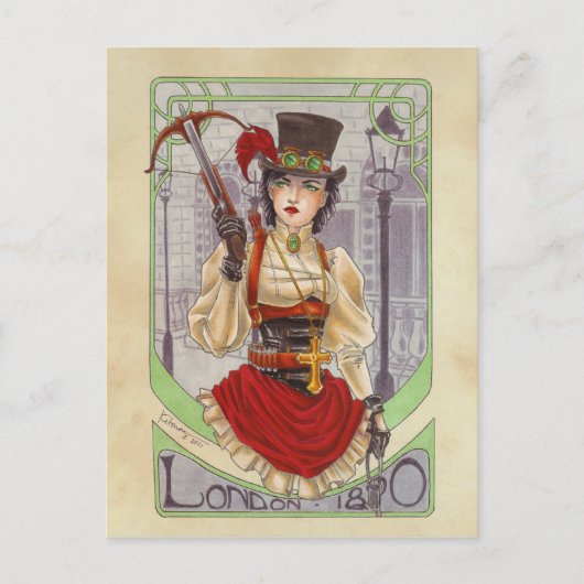 On the Hunt - Londres 1890 carte postale (Devant)