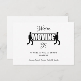 On the Move New Home Announcement Aankondiging