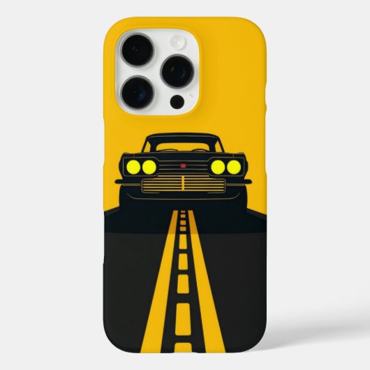 On the Road – Retro Car iPhone Cover (Achterkant)
