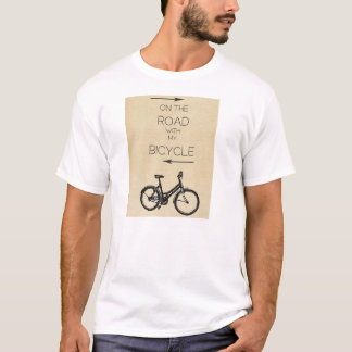 On the Road with my bicycle T-shirt