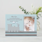 On Track Blue Photo Hartelijk dank Bedankkaart (Staand voorkant)