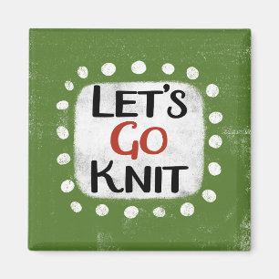 On va Knit Refrigerator Magnet