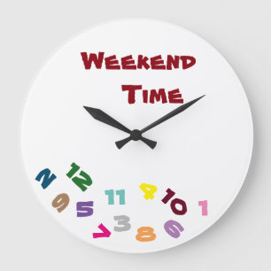 "ON ***WEEKEND TIME***" MET DEZE KOOLSTOFSLOCK GROTE KLOK