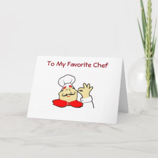 ON YOUR BIRTHDAY TO MY FAVOIRE CHEF KAART