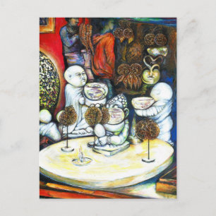 Onaangedaan door uitdaging briefkaart