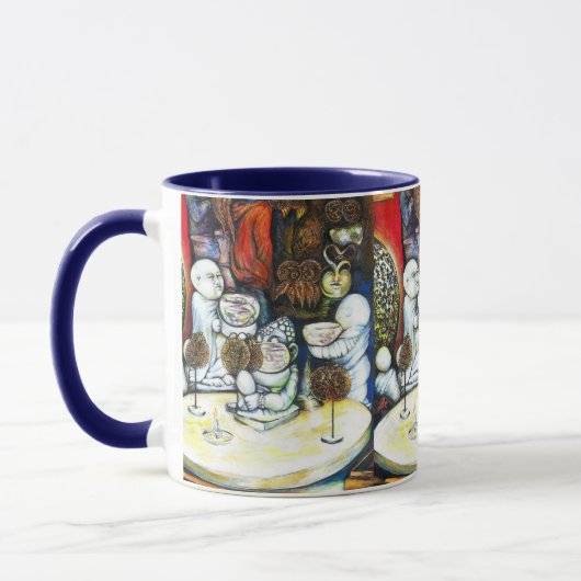 Onaangedaan door uitdaging mok (Links)