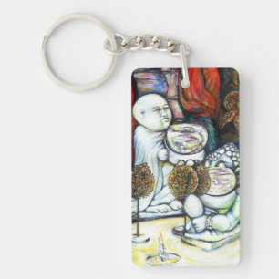 Onaangedaan door uitdaging sleutelhanger